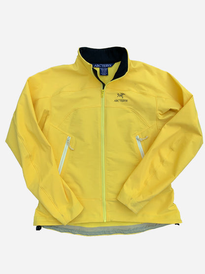 ARC'TERYX GAMMA LT SOFTSHELL JACKET YELLOW. (L)