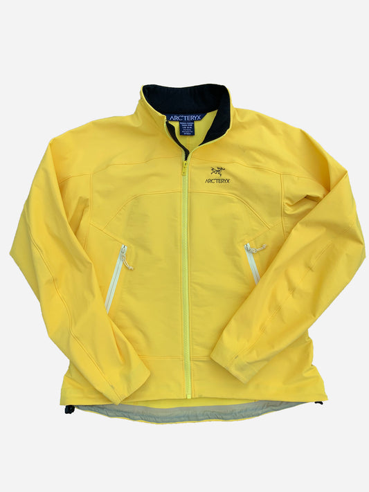 ARC'TERYX GAMMA LT SOFTSHELL JACKET YELLOW. (L)