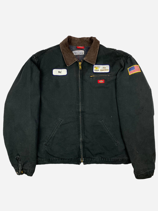 VINTAGE DICKIES DETROIT WORKWEAR 'FIRE DEPARTMENT' JACKET. (2XL)