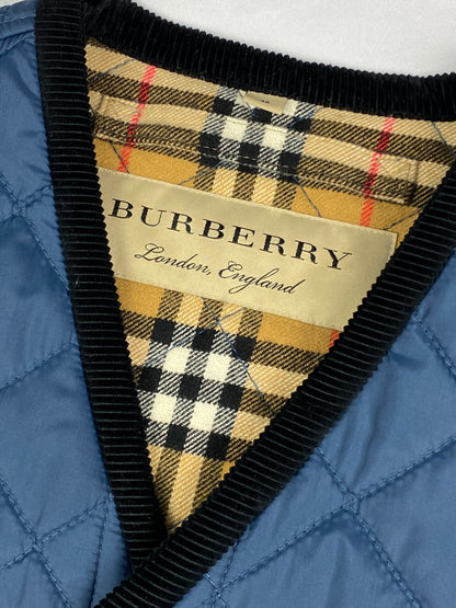 BURBERRY LONDON QUILTED VEST WITH NOVACHECK LINING. (46 / L)