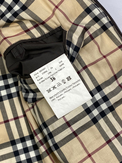 BURBERRY LONDON PUFFER DOWN JACKET WITH NOVACHECK LINING. (36 / S)