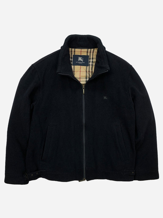 BURBERRY LONDON WOOL HARRINGTON JACKET W/ NOVACHECK LINING. (50 / M)