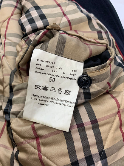 BURBERRY LONDON WOOL HARRINGTON JACKET W/ NOVACHECK LINING. (50 / M)