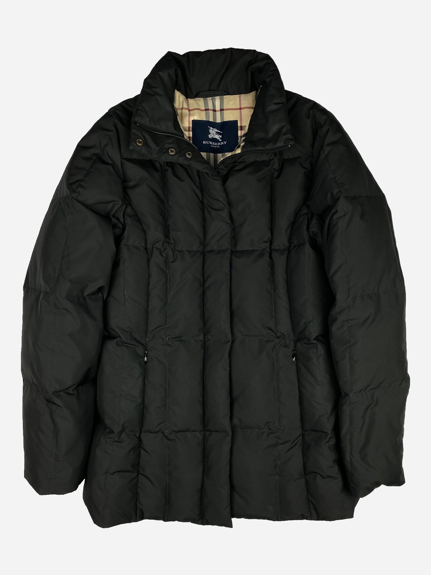 BURBERRY LONDON PADDED DOWN JACKET W/ NOVACHECK LINING. (36 / S)