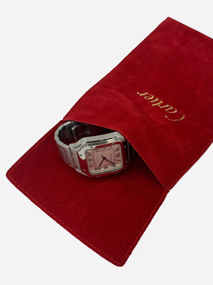 CARTIER RED VELVET JEWELRY POUCH.