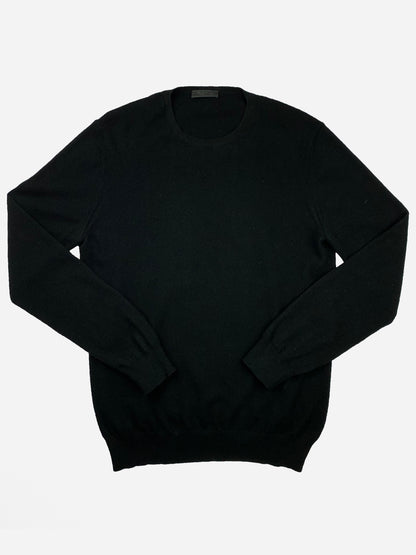 PRADA MILANO 100% CASHMERE KNIT SWEATSHIRT. (50 / M)