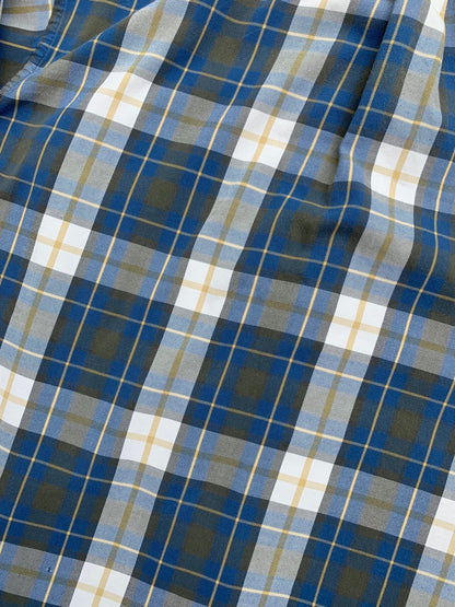 COMME DES GARÇONS HOMME CHECKERED CROPPED SHIRT. (M)