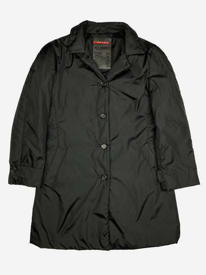 PRADA MILANO F/W 2006 LINEA ROSSA PADDED NYLON COAT. (40 / M)