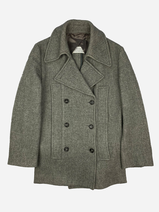 MAISON MARTIN MARGIELA F/W 2011 WOOL CABAN PEA COAT. (42 / XL)