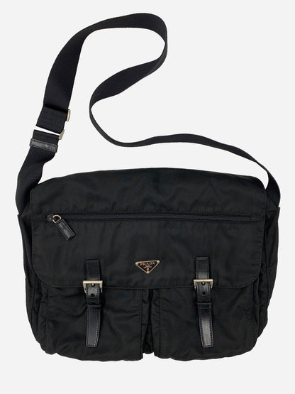 PRADA MILANO NYLON CROSSBODY MESSENGER BAG. - SEVENUES CLO.