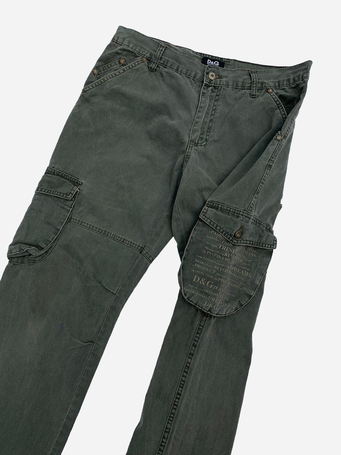 DOLCE & GABBANA 'OUTDOOR ADVENTURE' CARGO PANTS. (33)