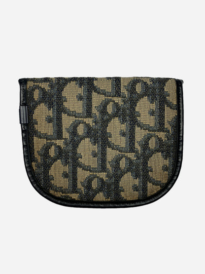 CHRISTIAN DIOR OBLIQUE TROTTER COIN POUCH.