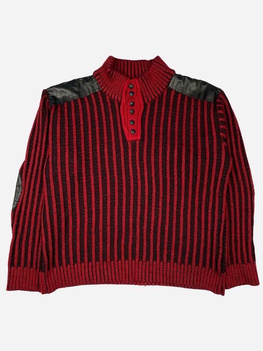 DOLCE & GABBANA 2000's RIBBED KNITWEAR JUMPER. (L)