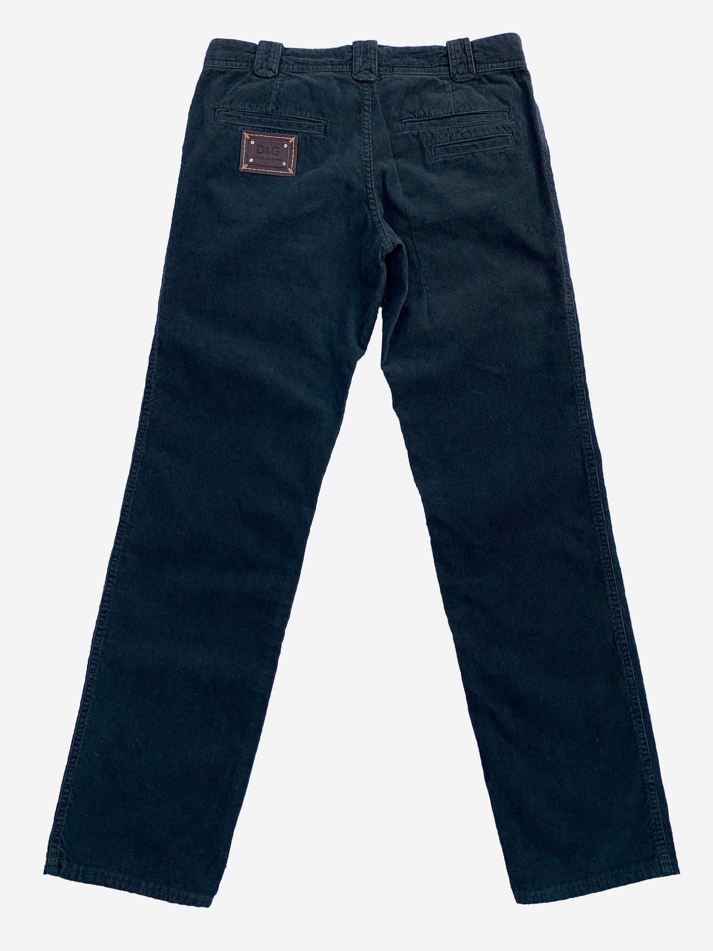 DOLCE & GABBANA ARCHIVE CORDUROY CARGO PANTS BLACK. (S) - SEVENUES CLO.