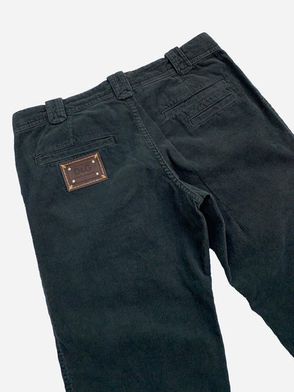 DOLCE & GABBANA ARCHIVE CORDUROY CARGO PANTS BLACK. (S) - SEVENUES CLO.