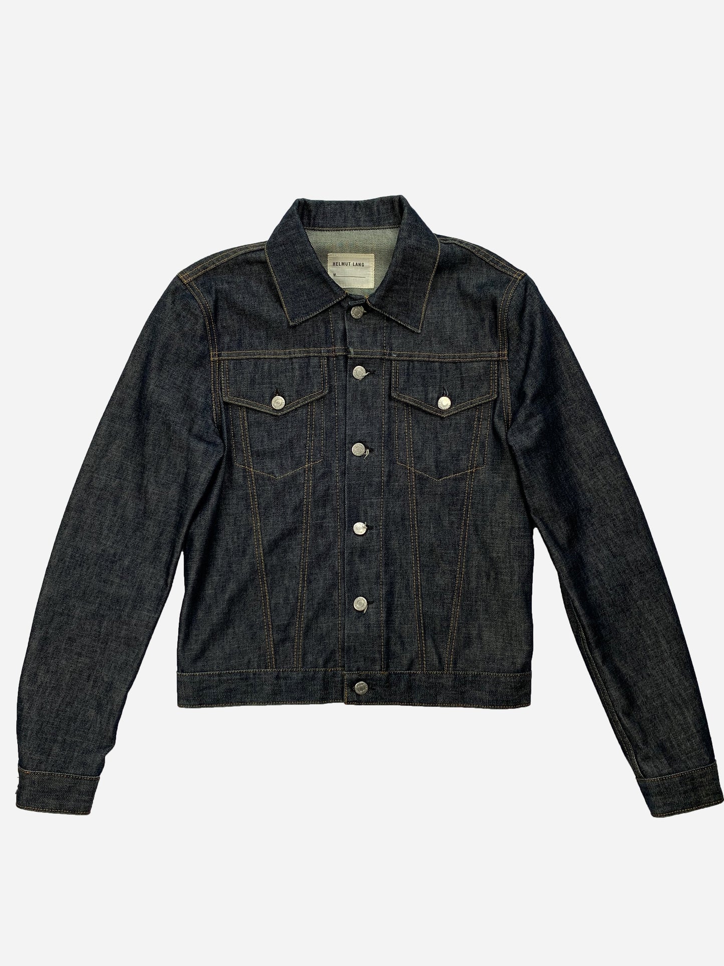 HELMUT LANG INDIGO TRUCKER DENIM JACKET. (44 / S)