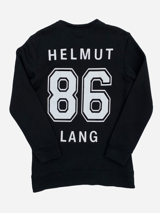 HELMUT LANG '86' OVERSIZED VARSITY SWEATSHIRT. (M)