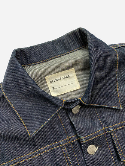 HELMUT LANG INDIGO TRUCKER DENIM JACKET. (44 / S)