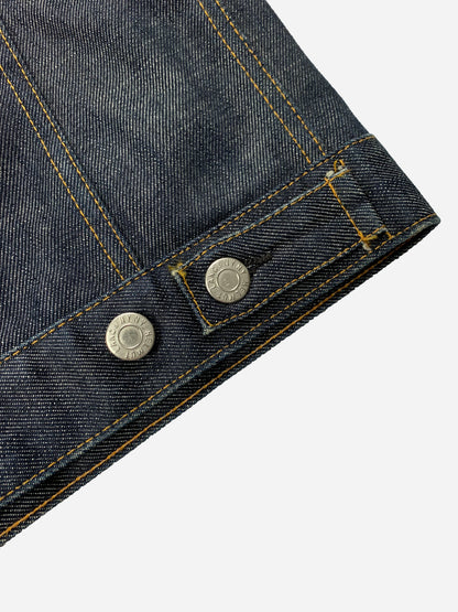 HELMUT LANG INDIGO TRUCKER DENIM JACKET. (44 / S)