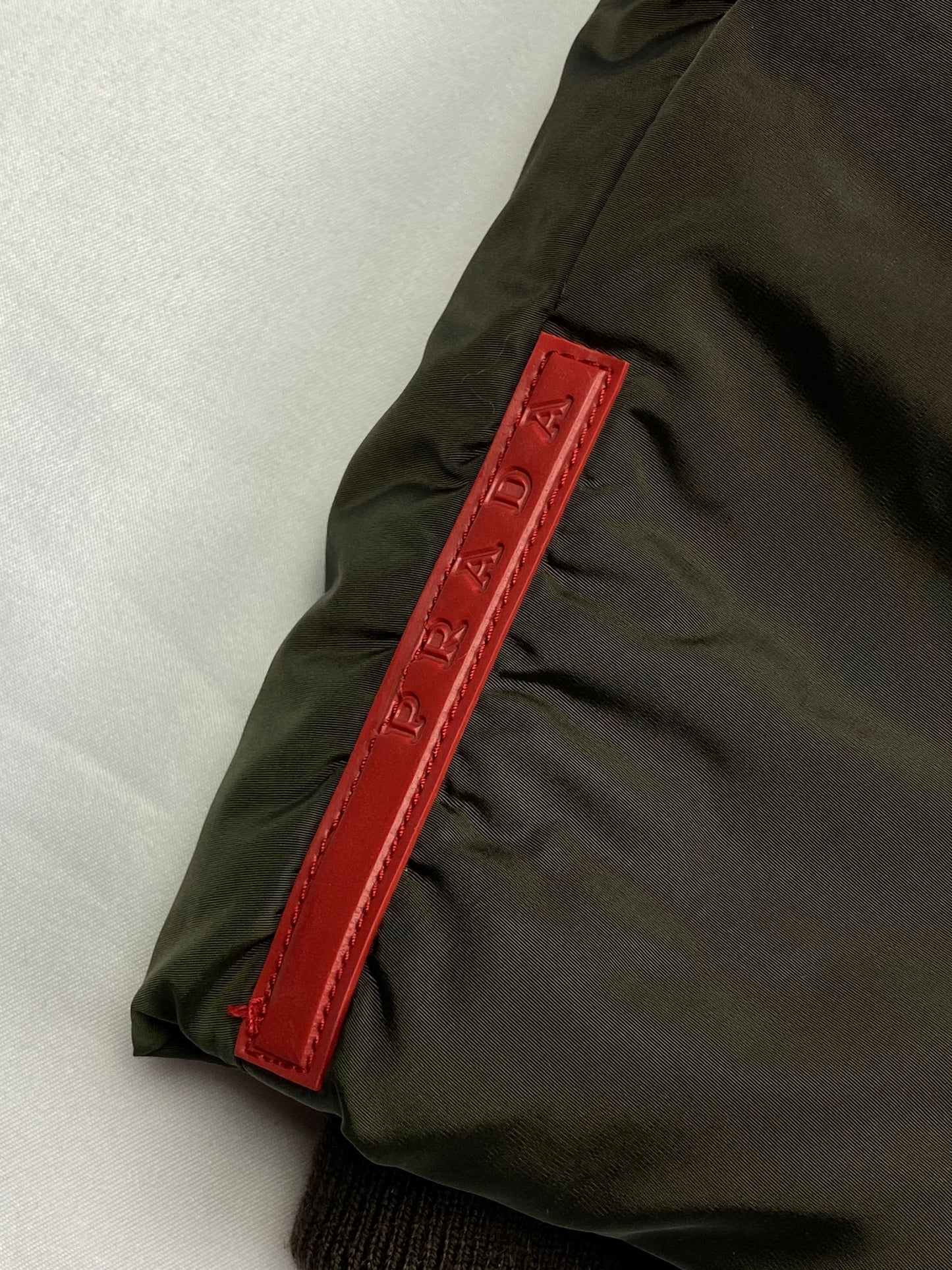 PRADA MILANO LINEA ROSSA A/W '03 NYLON PADDED JACKET. (50 / M)