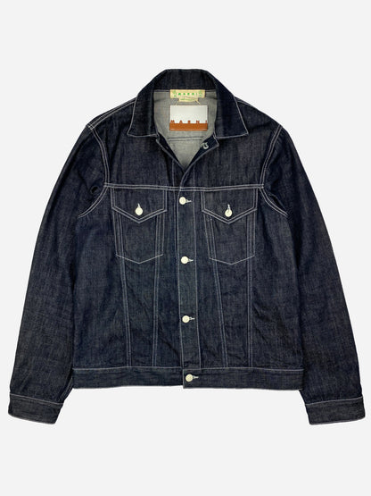 MARNI S/S 2019 RABBIT INDIGO DENIM JACKET. (44 / L)