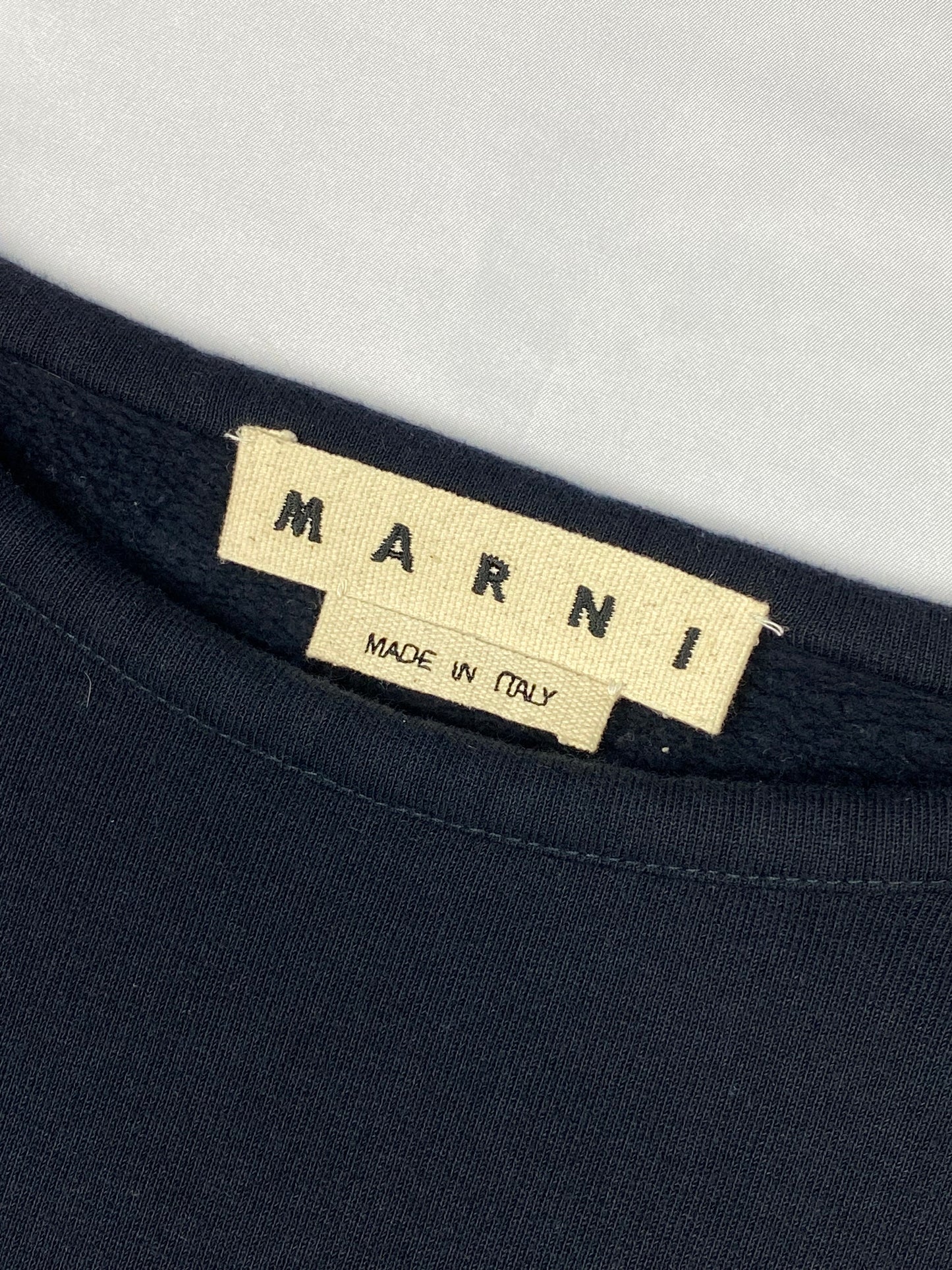 MARNI A/W '18 CREWNECK SWEATSHIRT WITH STRIPE DETAILING. (48 / M)