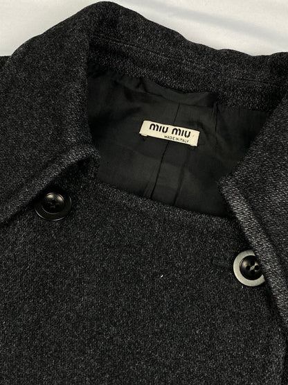 MIU MIU F/W 2004 WOOL PEA COAT. (46 / S)