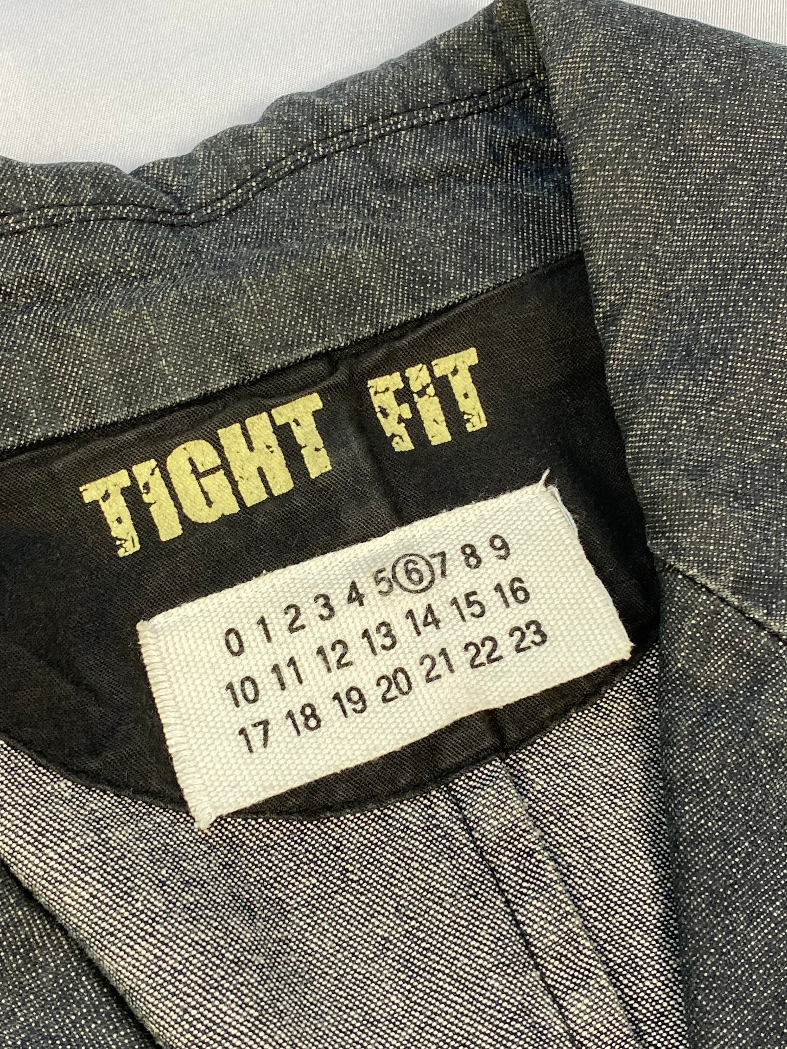 MAISON MARTIN MARGIELA 'TIGHT FIT' S/S 2003 DENIM BLAZER JACKET