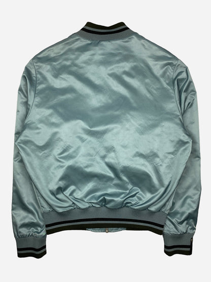 MAISON MARGIELA S/S 2017 SATIN BLOUSON COLLEGE JACKET. (48 / M)