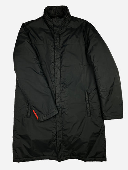 PRADA MILANO F/W 2008 LINEA ROSSA PADDED NYLON COAT. (54 / L)