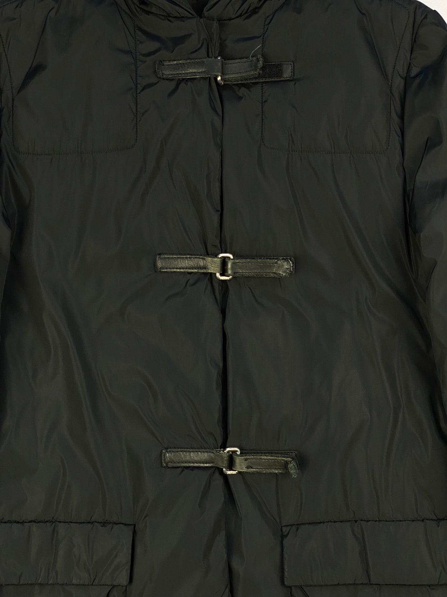 PRADA MILANO F/W 1999 NYLON DUFFLE COAT. (44 / L)