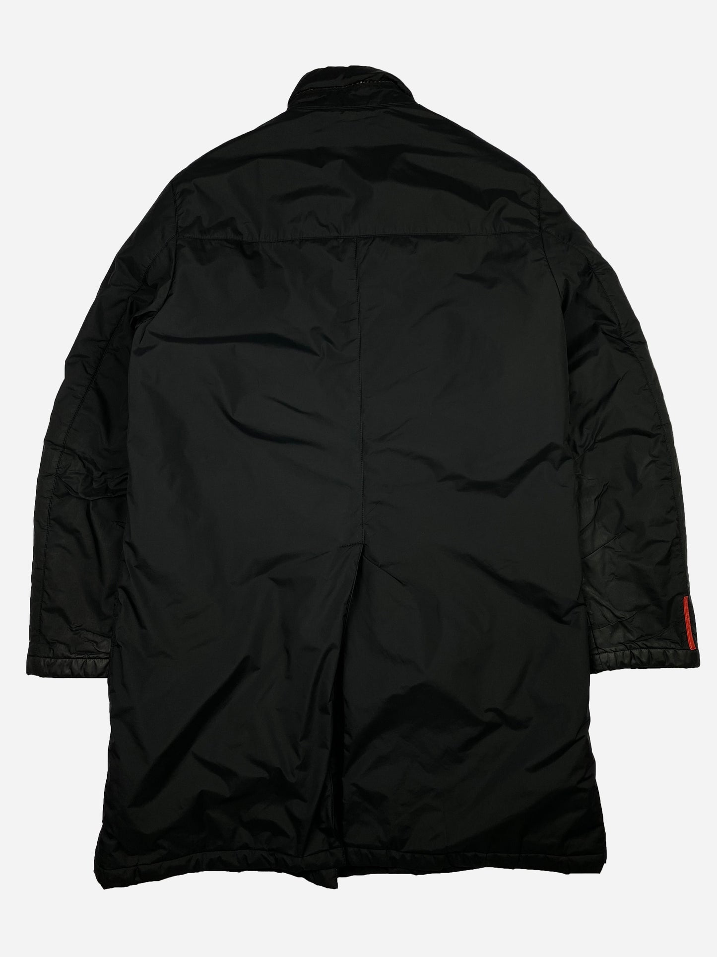 PRADA MILANO F/W 2008 LINEA ROSSA PADDED NYLON COAT. (54 / L)