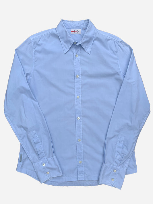 PRADA MILANO RUBBER PATCH BUTTON UP SHIRT. (40)