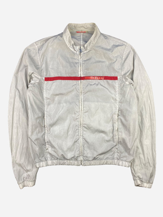 PRADA MILANO LINEA ROSSA RUBBER PATCH NYLON JACKET. (48 / M)