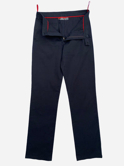 PRADA LINEA ROSSA COTTON SUIT PANTS. (46 / S)