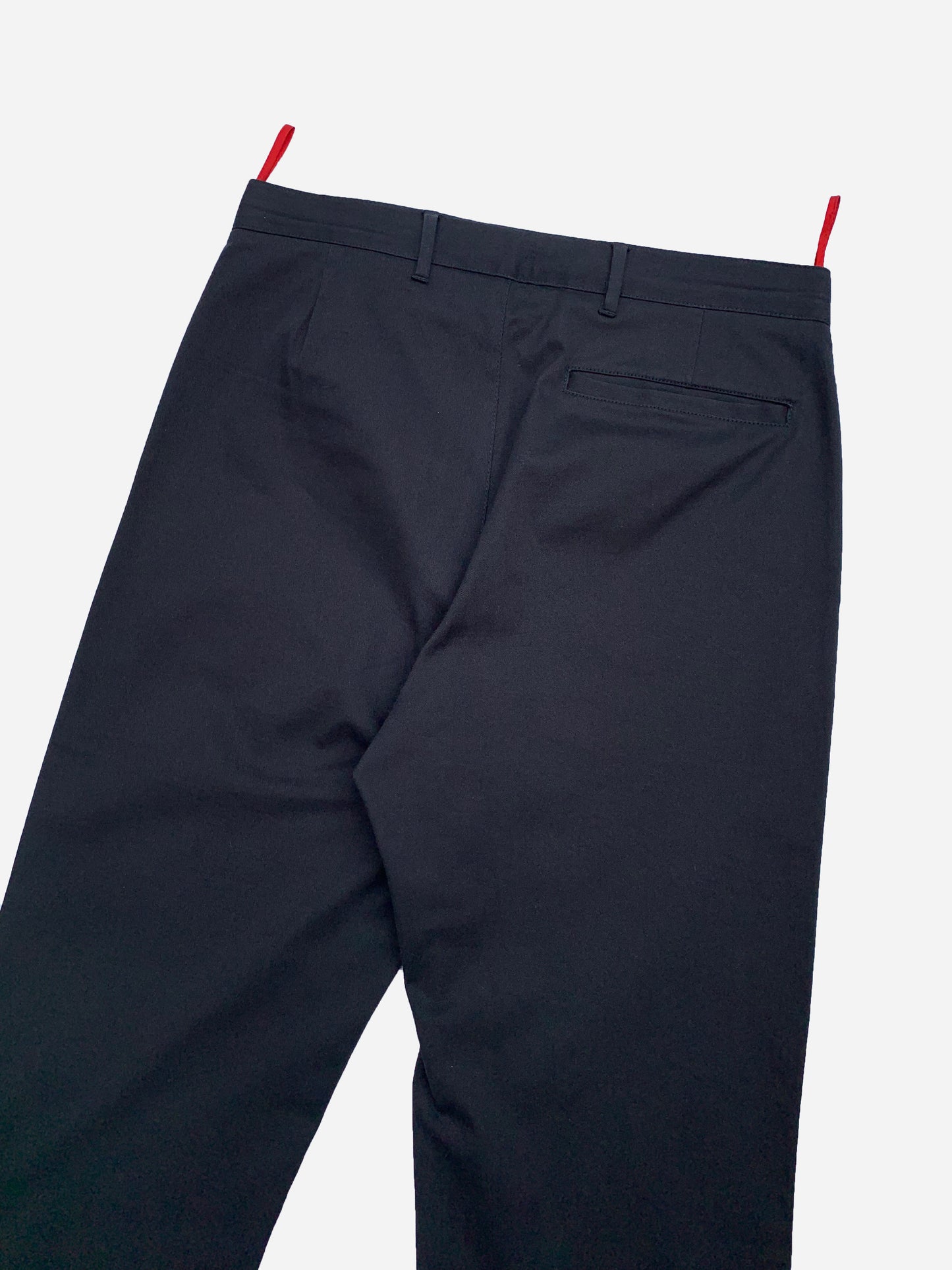 PRADA LINEA ROSSA COTTON SUIT PANTS. (46 / S)