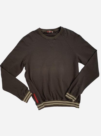 PRADA LINEA ROSSA RAGLAN CREWNECK SWEATSHIRT. (M) - SEVENUES CLO.