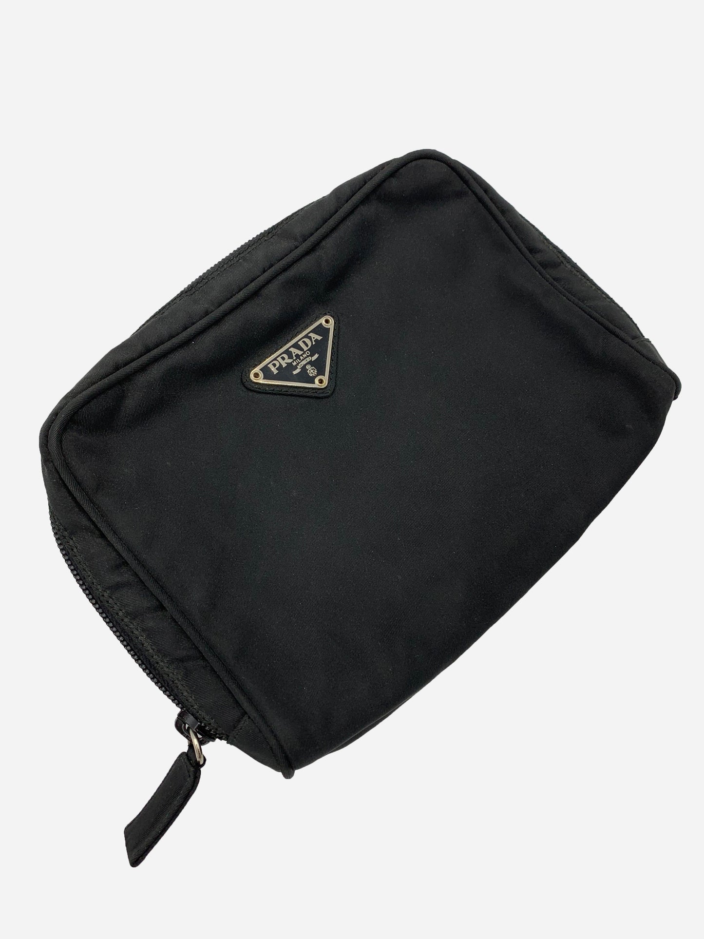 PRADA MILANO NYLON TOILETRY POUCH.