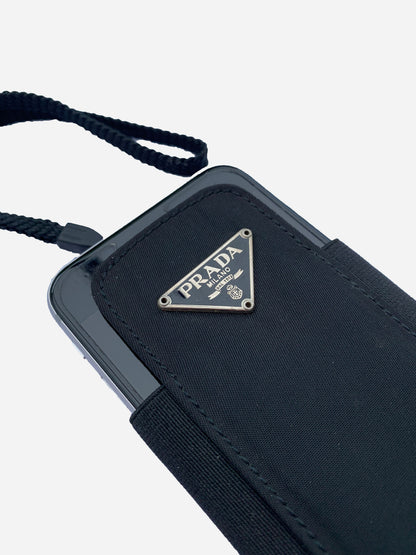 PRADA MILANO NYLON PHONE LANYARD.