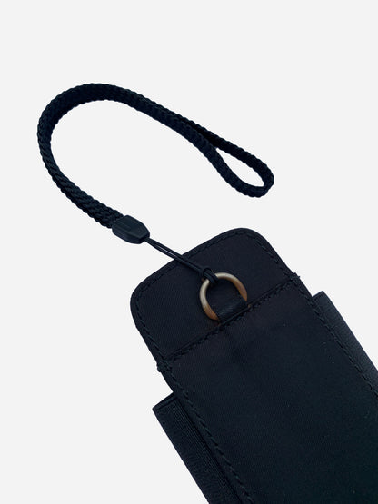 PRADA MILANO NYLON PHONE LANYARD.