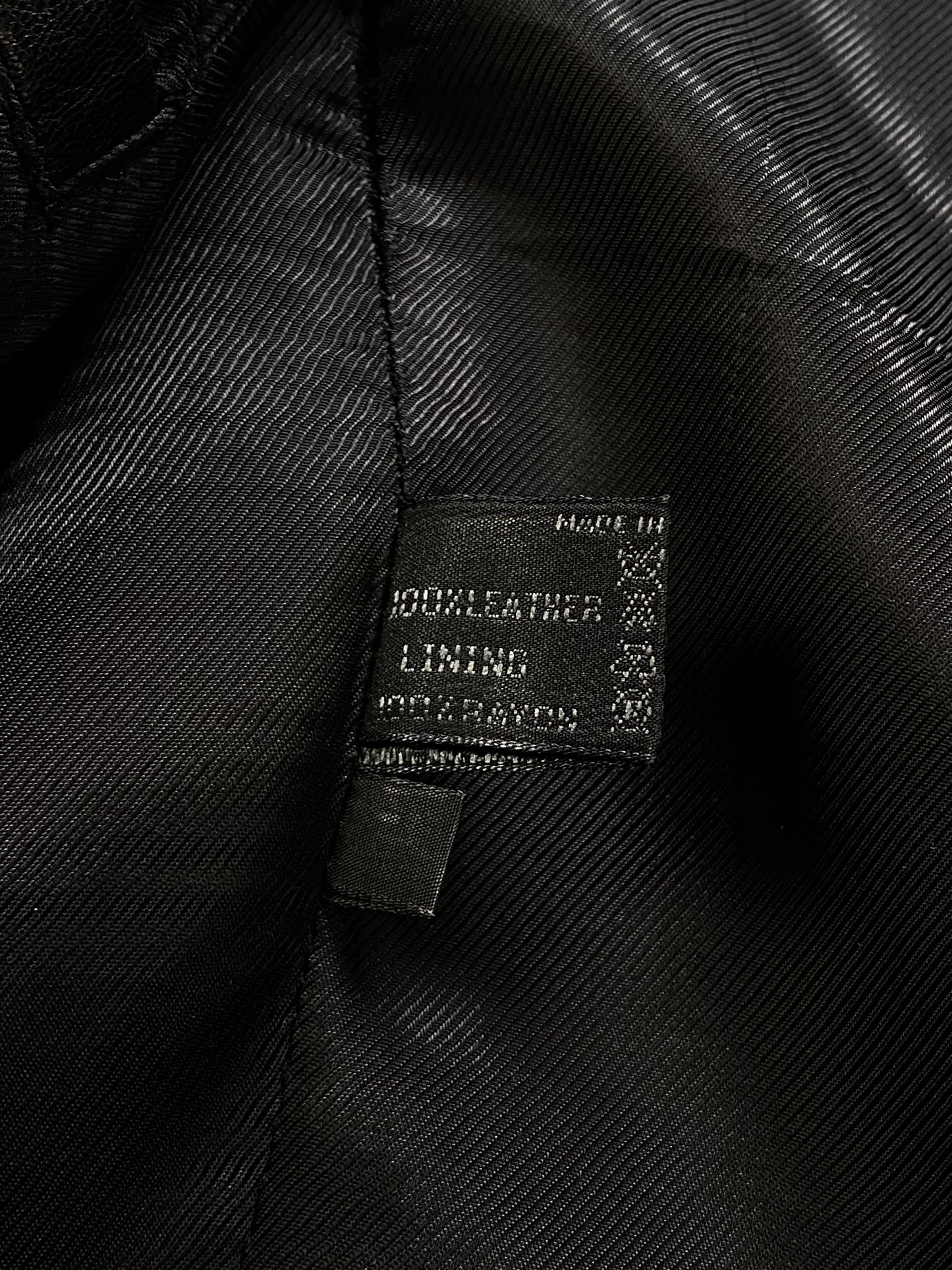 PRADA MILANO F/W 1998 MULTIPOCKET LEATHER COAT. (50 / M)