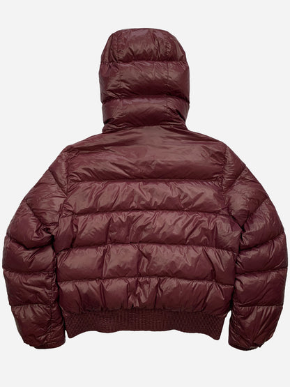 PRADA MILANO EMAILLE PIUMINO HOODED DOWN JACKET. (56 / XL)