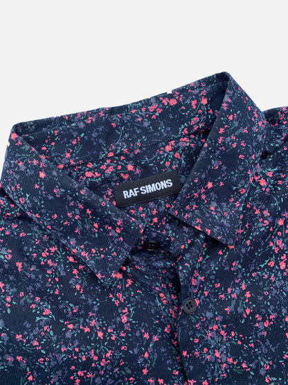 RAF SIMONS FLORAL BUTTON UP SHIRT. (48 / M)