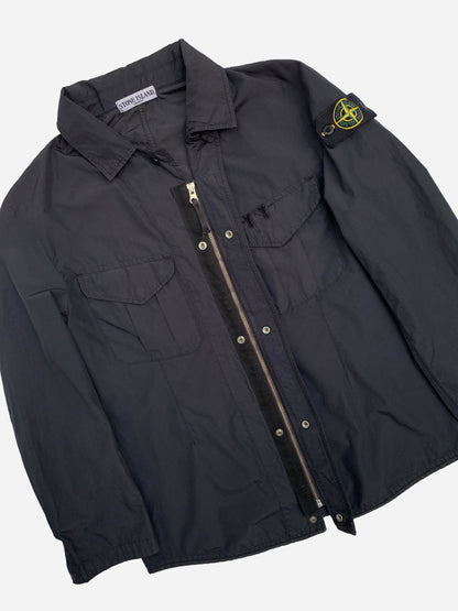 STONE ISLAND S/S 2008 COTTON METAL OVERSHIRT JACKET. (L)