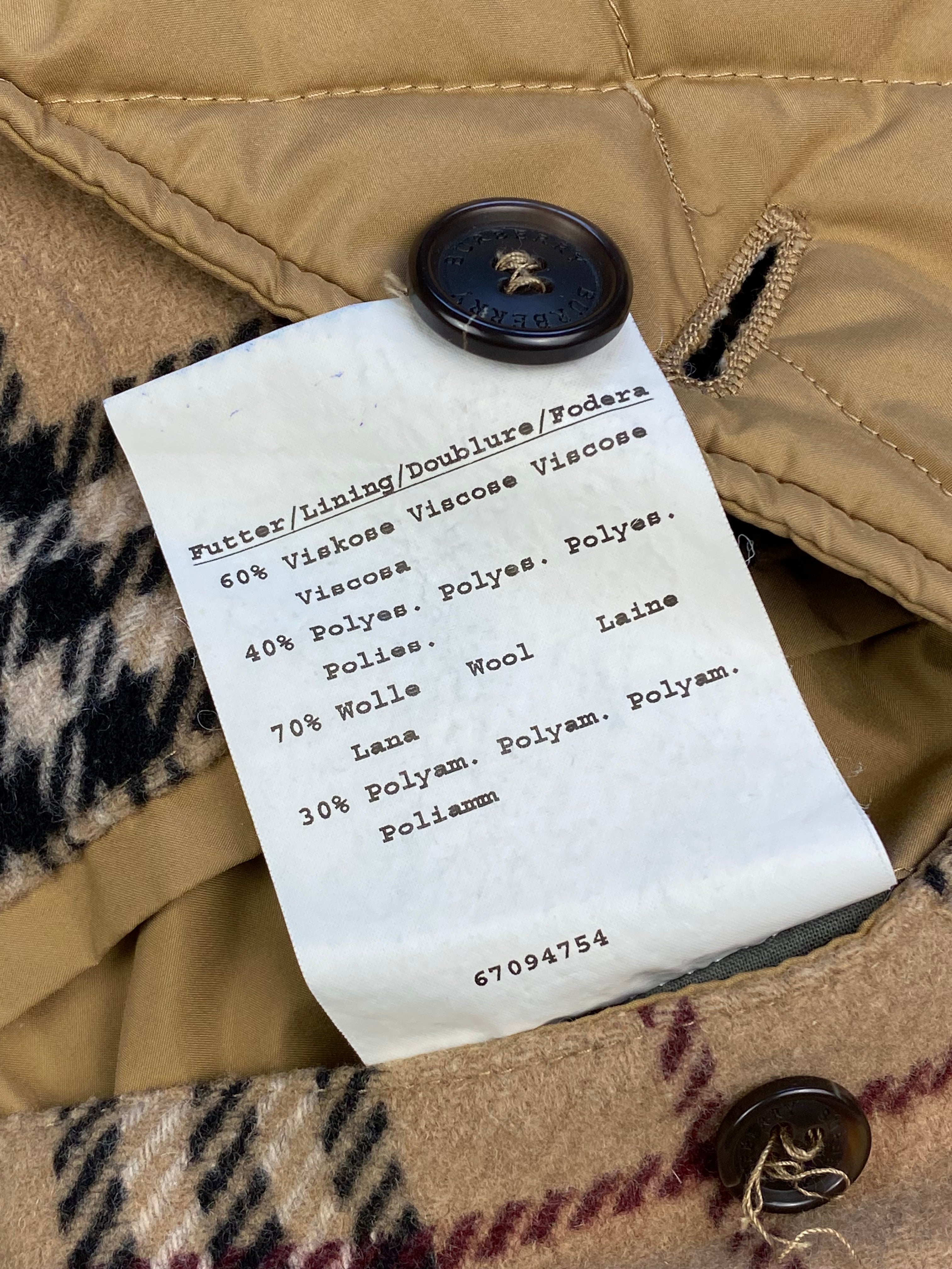 Burberry coat clearance lining