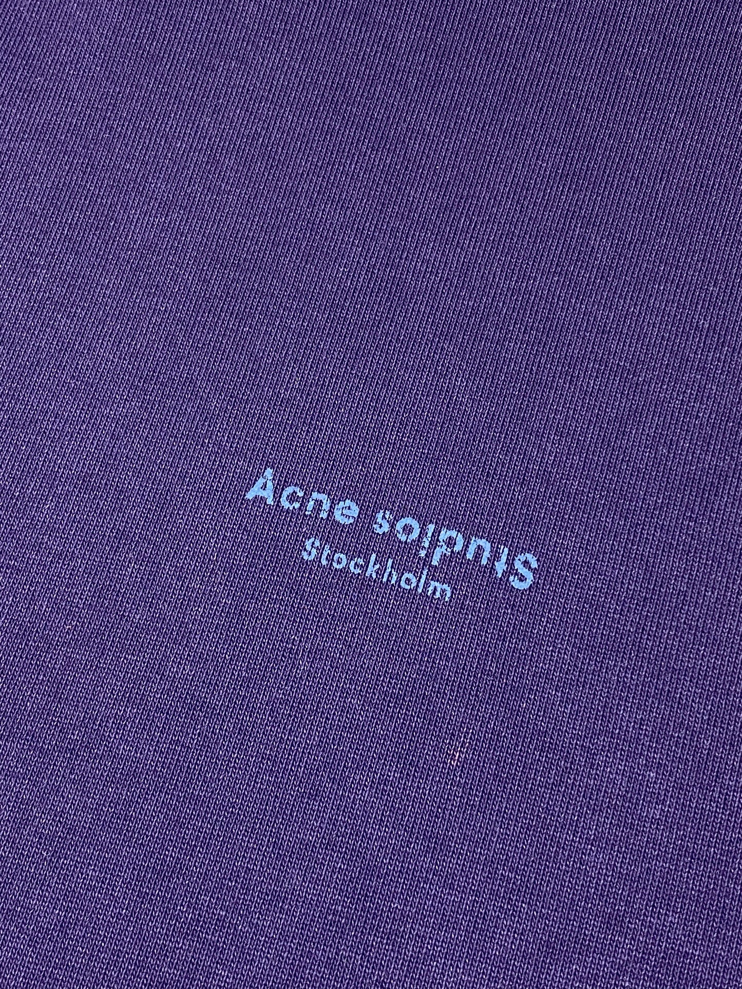 ACNE STUDIOS STOCKHOLM LOGO CREWNECK SWEATSHIRT. (M)