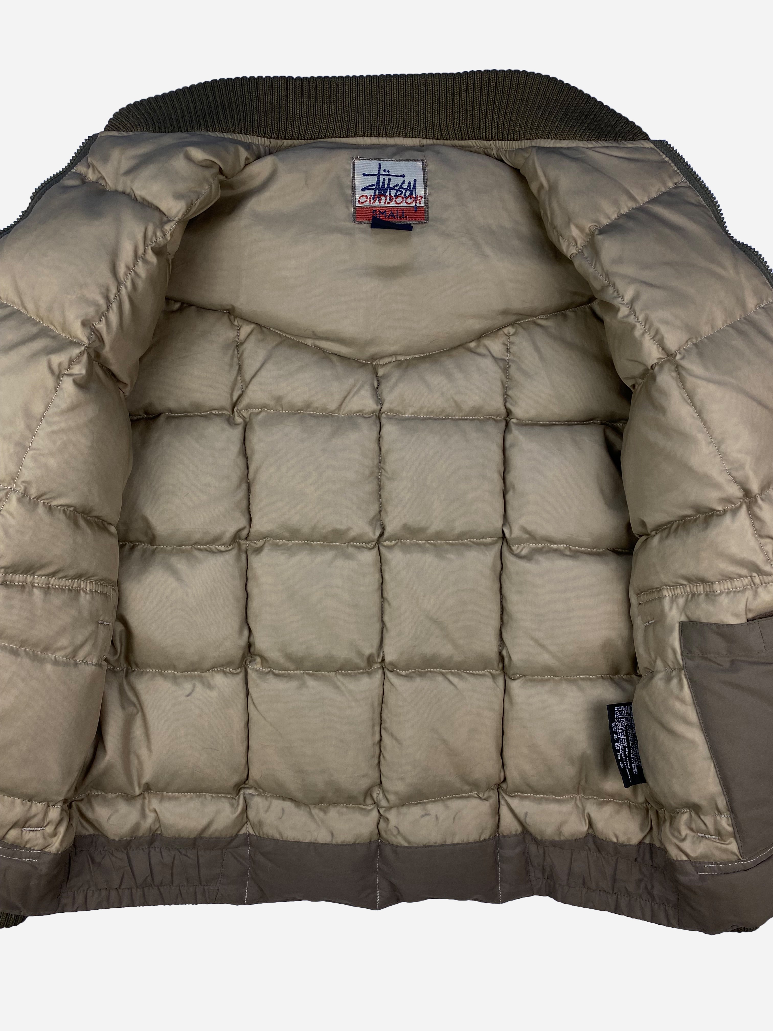 VINTAGE STUSSY OUTDOOR PUFFER GOOSE DOWN JACKET. (S) – SEVENUES.