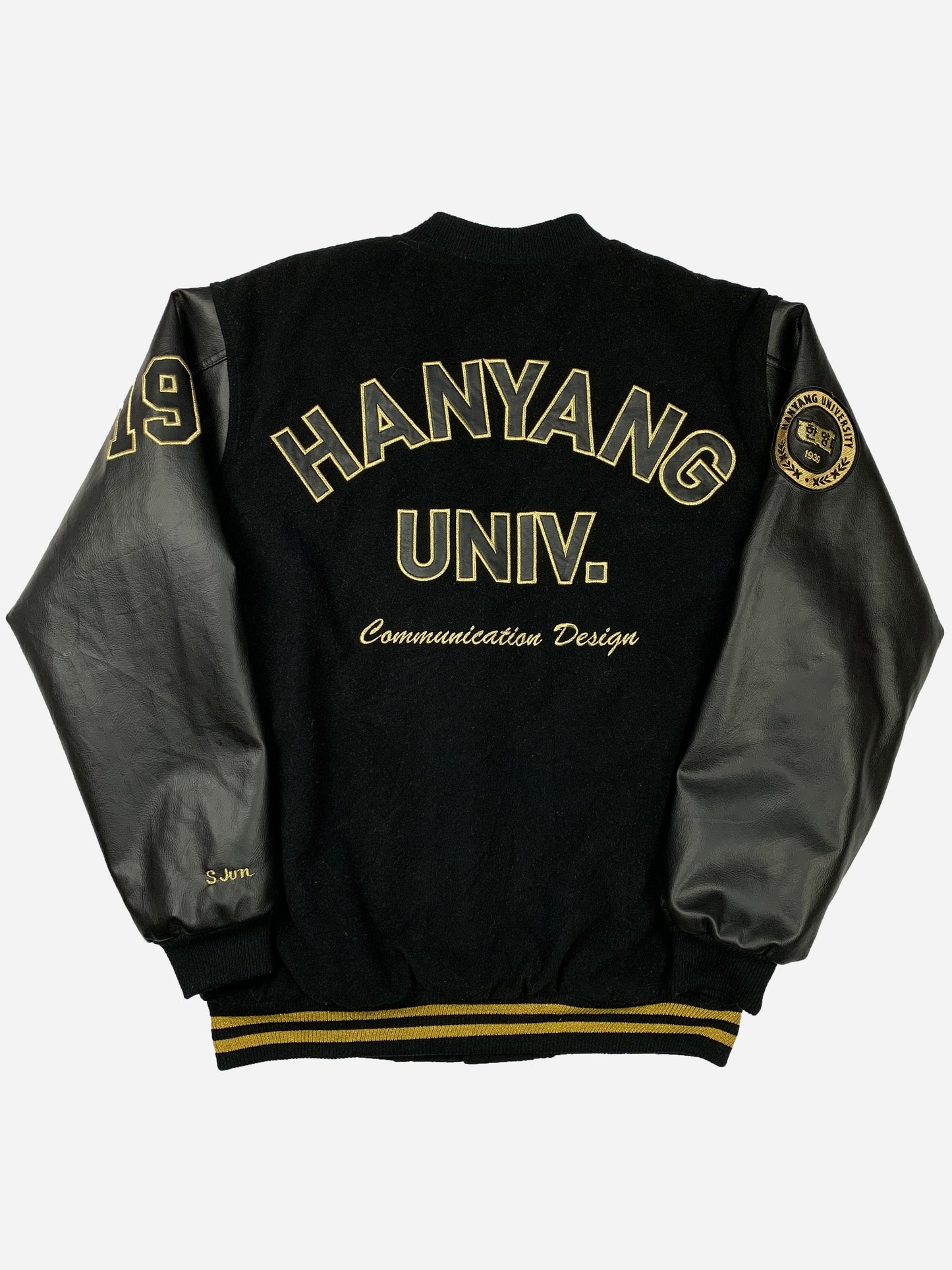 VINTAGE KOREAN 'HANYANG UNIVERSITY' VARSITY JACKET. (L)