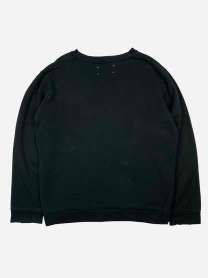 MAISON MARTIN MARGIELA 'BROKEN VINYL' CREWNECK SWEATSHIRT. (L)