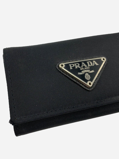 PRADA MILANO NYLON 6-KEY KEYHOLDER BLACK. - SEVENUES CLO.